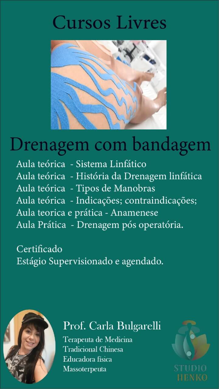 curso livre de drenagem com bandagem